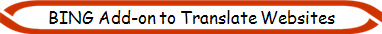 BING Add-on to Translate Websites